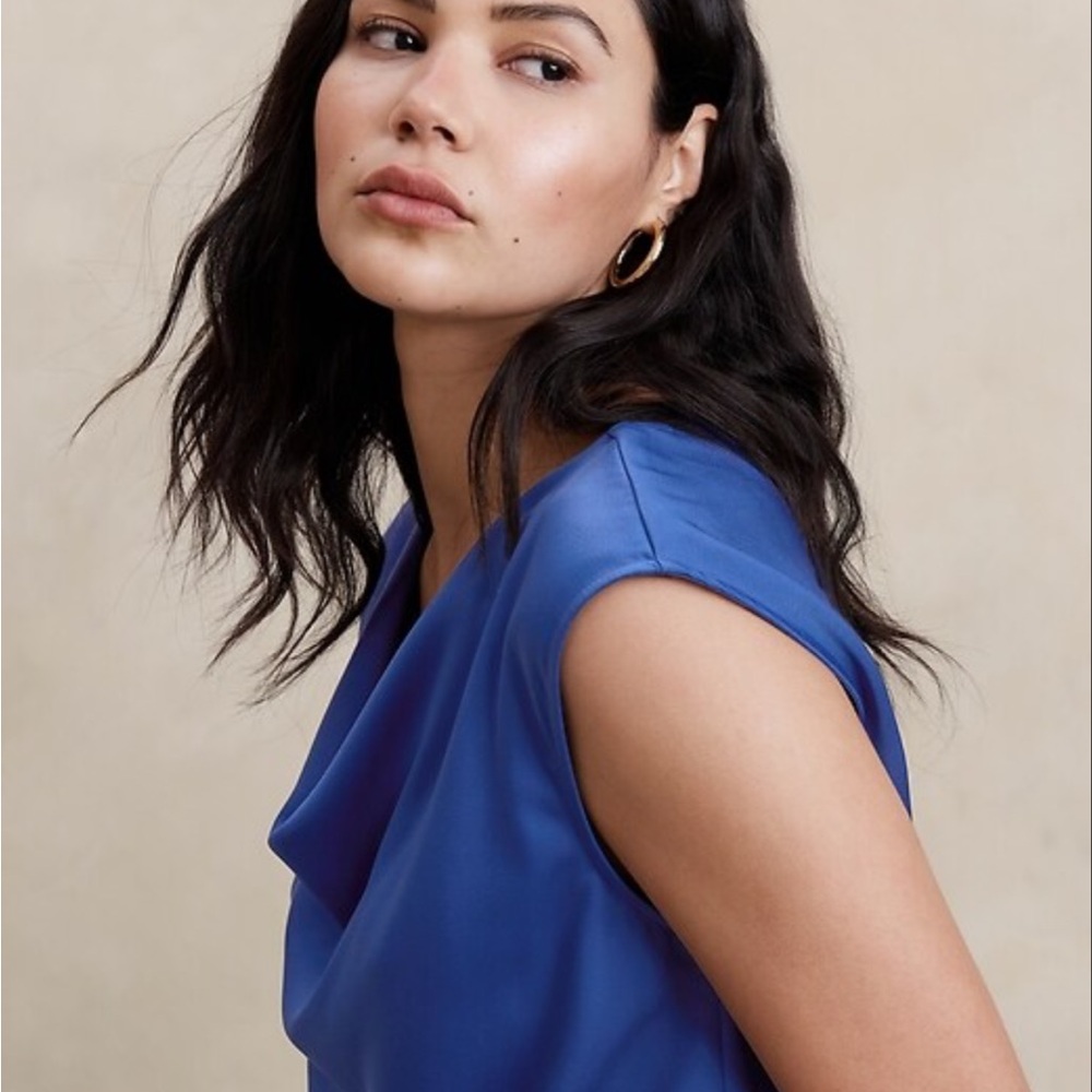 Cowl Neck Silky Top